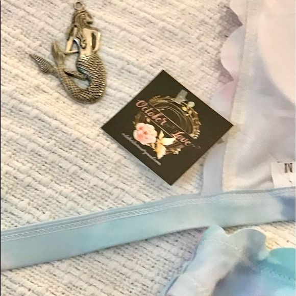 NWT $99 October Love | Mermaid Shell Bikini | Pastel Tie Dye - Picture 15 of 16